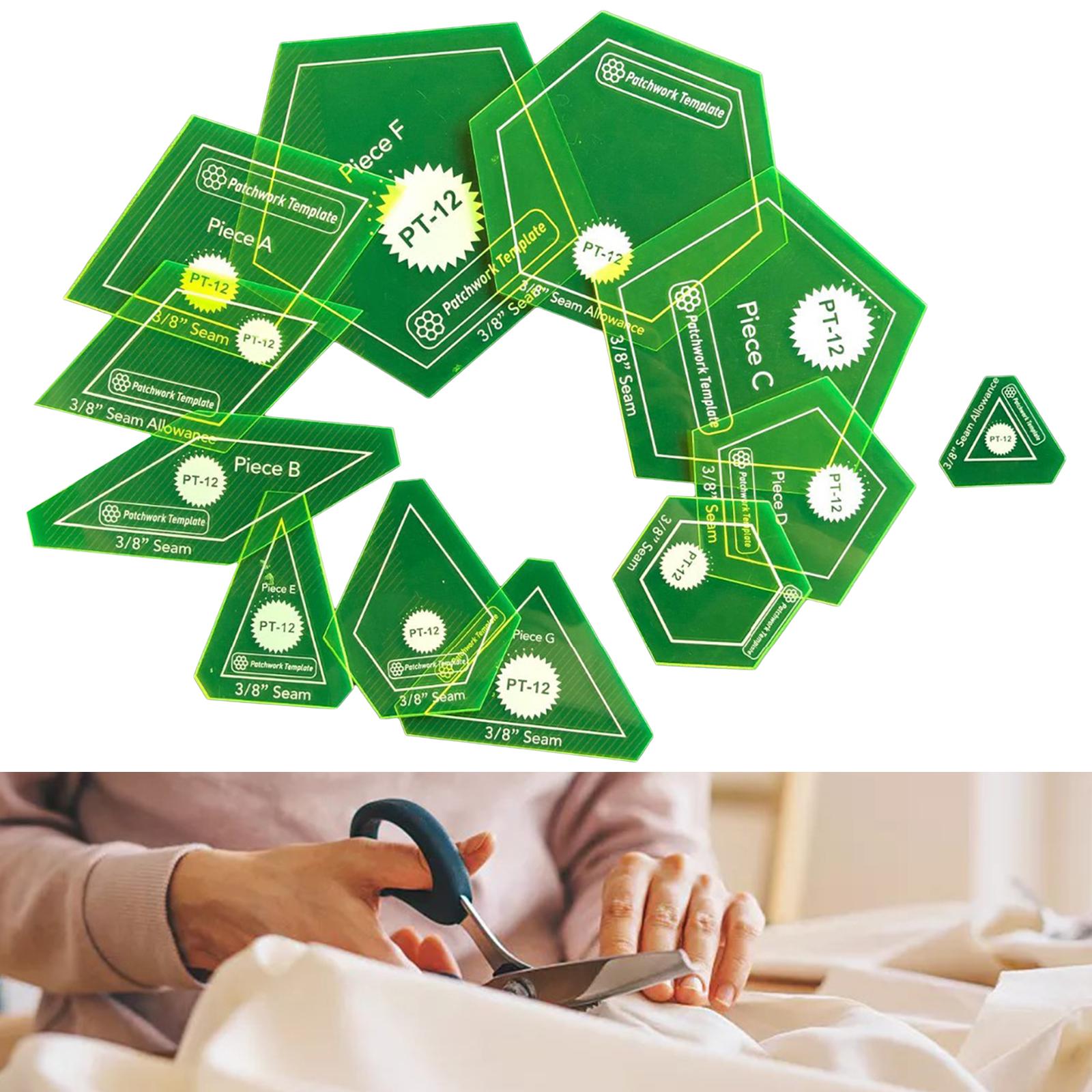 12Pcs Quilting Templates Handmade Acrylic Quilting Templates Quilt Templates
