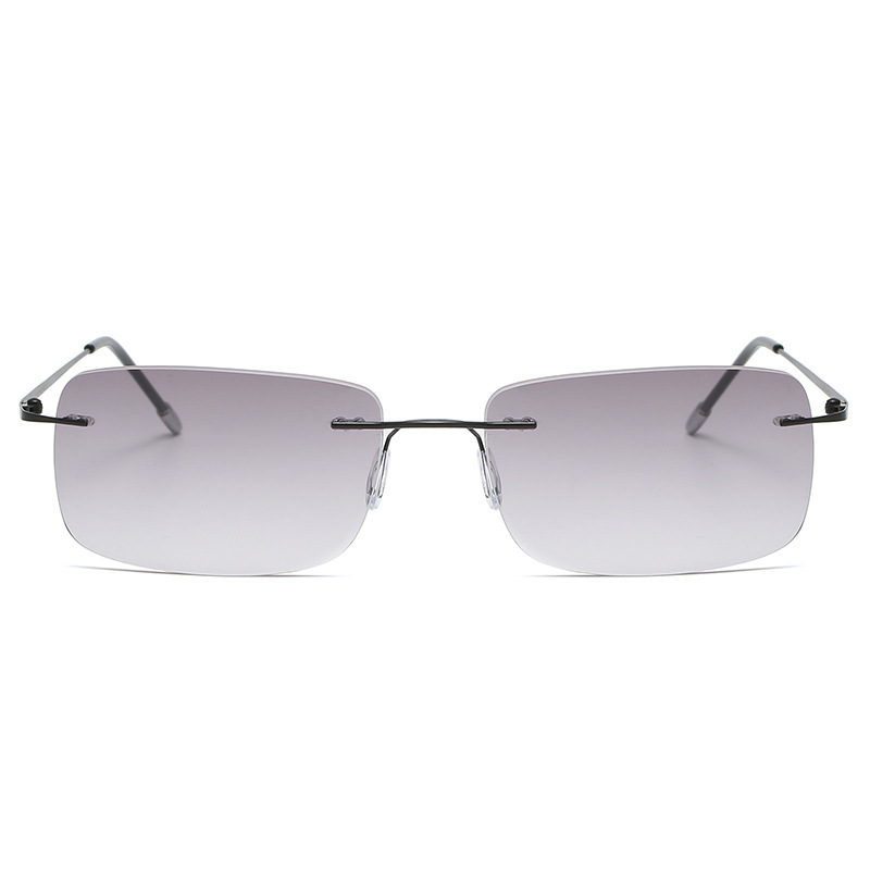 Lesebrille für Herren, Anti-Blau-Brille, 2023, rahmenlose Sonnenbrille, Presbyopie-Brille mit doppeltem Verwendungszweck +1,0 bis +4,0 Bifokale Brille – Detail 2