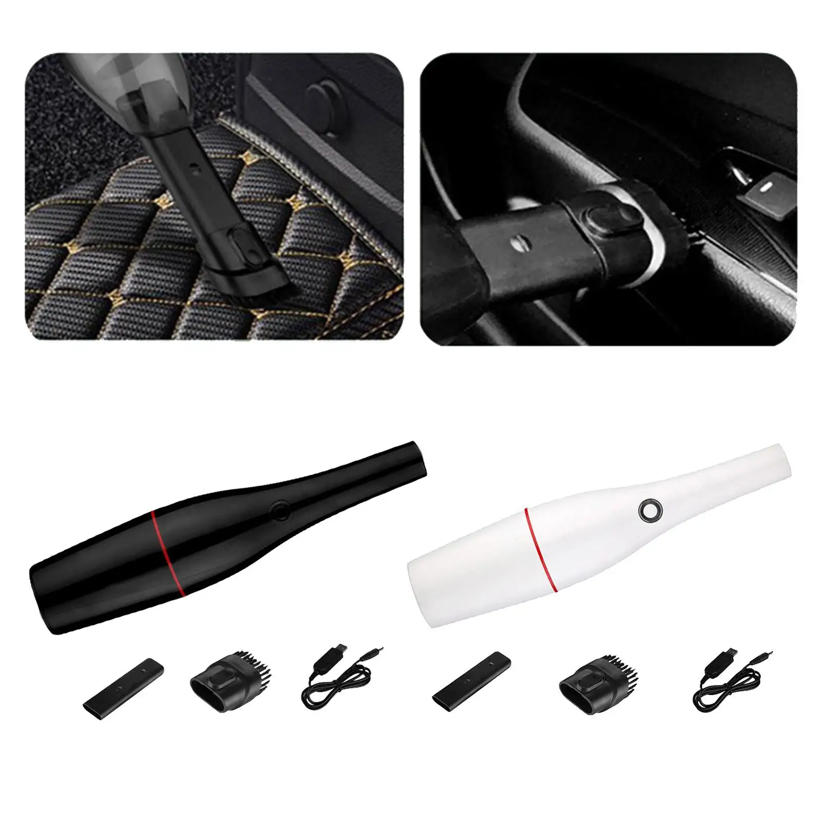 Car Vacuum Cleaner 6000PA USB Rechargeable Vacuuming Quick Cleaning