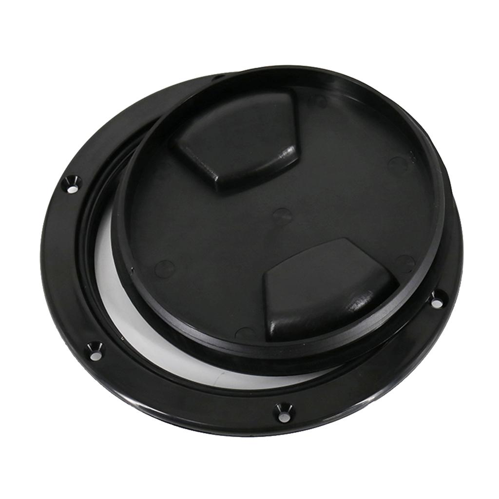 5 Marine Screw Out Deck Plate Inspection Hatch Plastic Access Boat RV Round