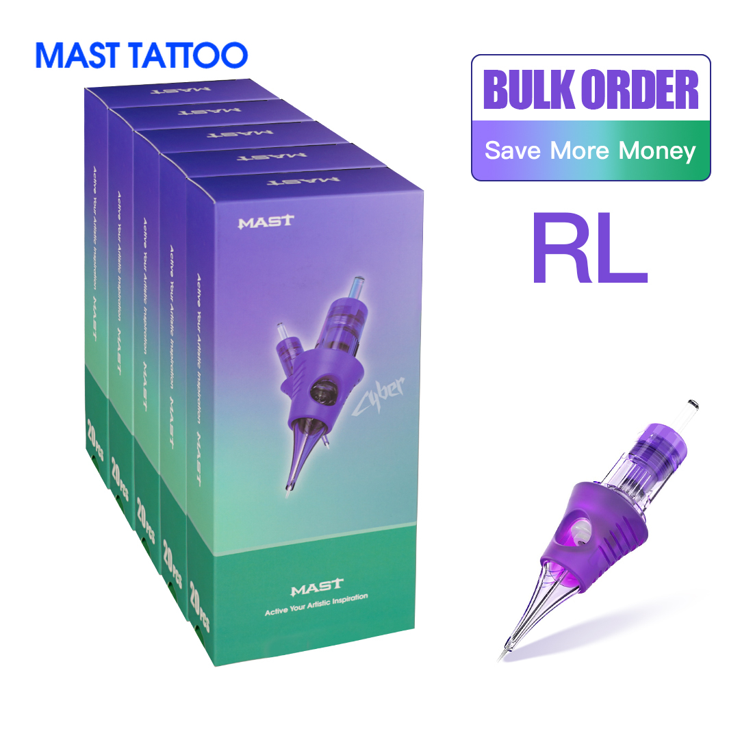 Best of 3 / 5 / 10 Boxes RL Mast Pro Tattoo Cartridge Needles Supply Makeup Permanent Mast Cyber Needles Round Liner 0.35mm / 0.30mm / 0.25mm Reviews & Tips