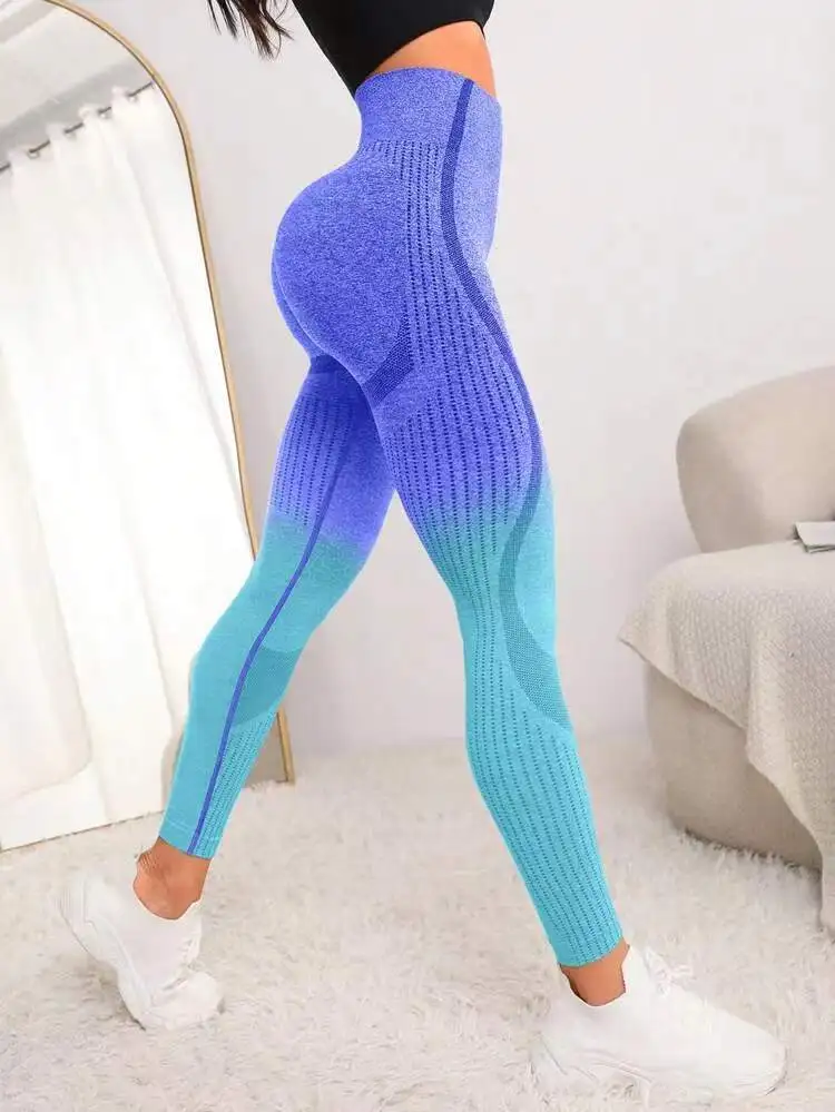 Sd7bed11f00074ee4bea33b4bb1d88aa35 Sexy Women Yoga Leggings Gradient Seamless Sports Legging Gym Fitness Clothing Workout Leggins New Booty Push Up Tights Leggings