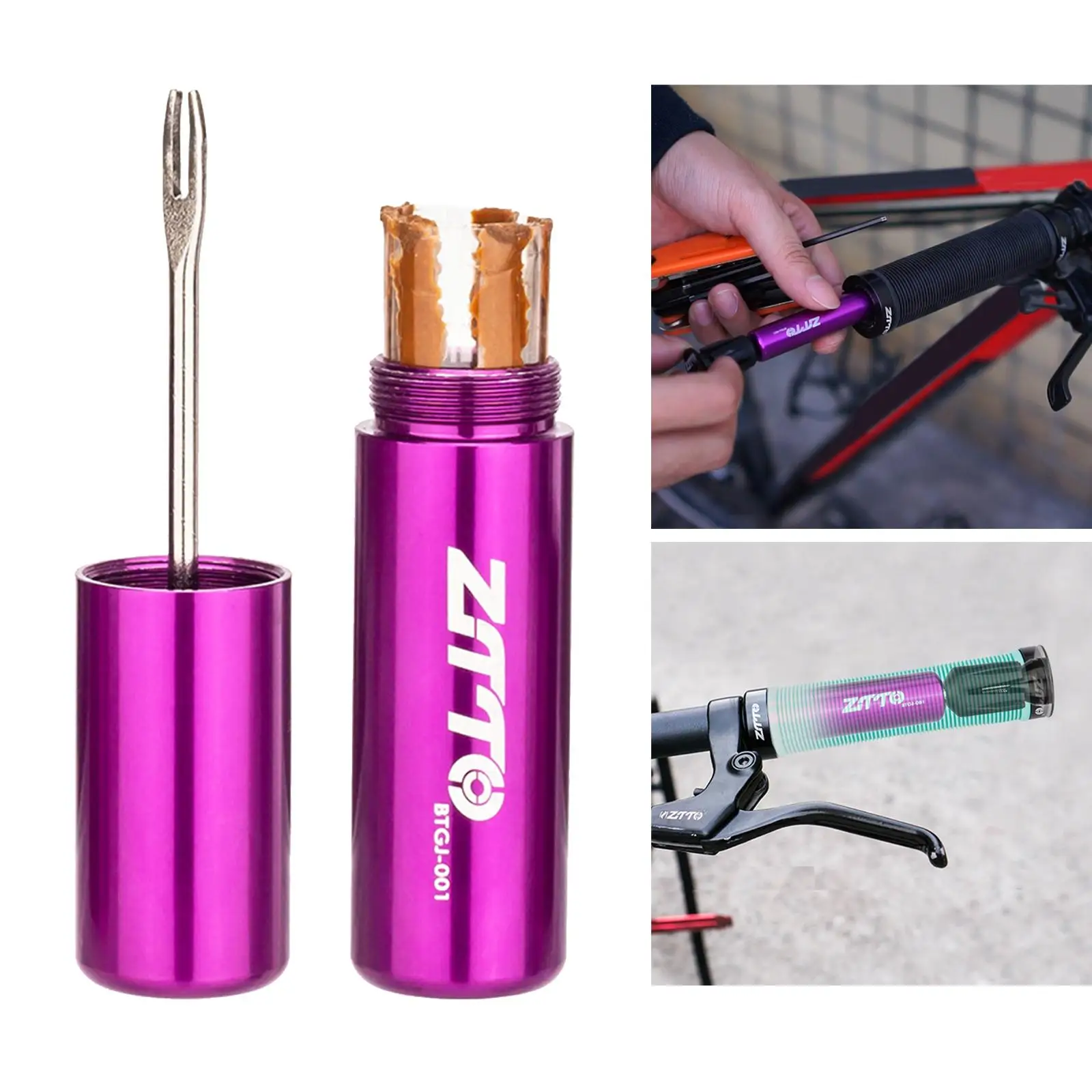 Cycling Tubeless Bike Tire Repair Kit, Patch Puncture Mountain Bicycle Tires