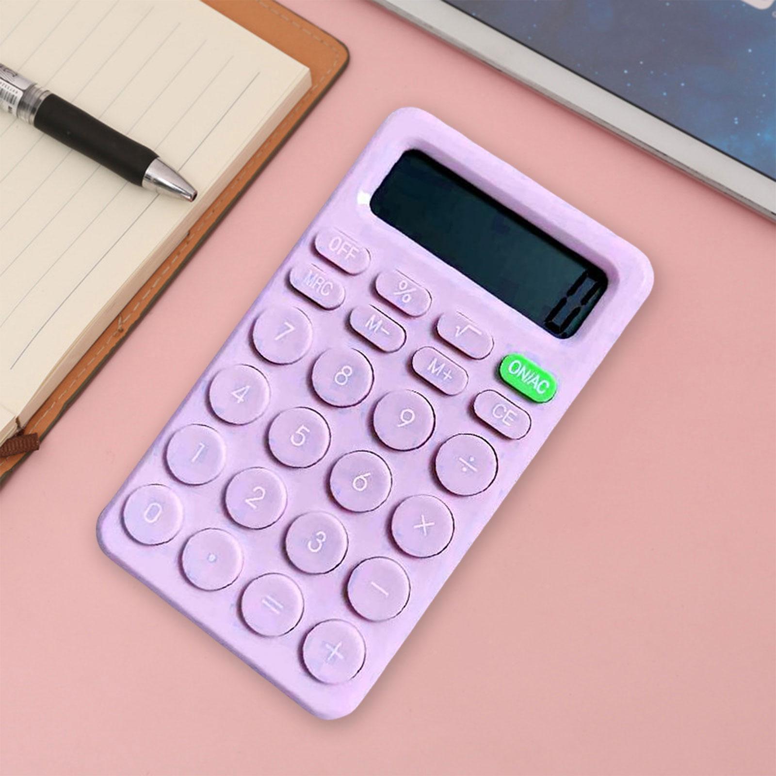 Basic Calculator Lightweight Big Buttons Pocket Size Standard Calculator Desk Calculator for Home Business Office Children