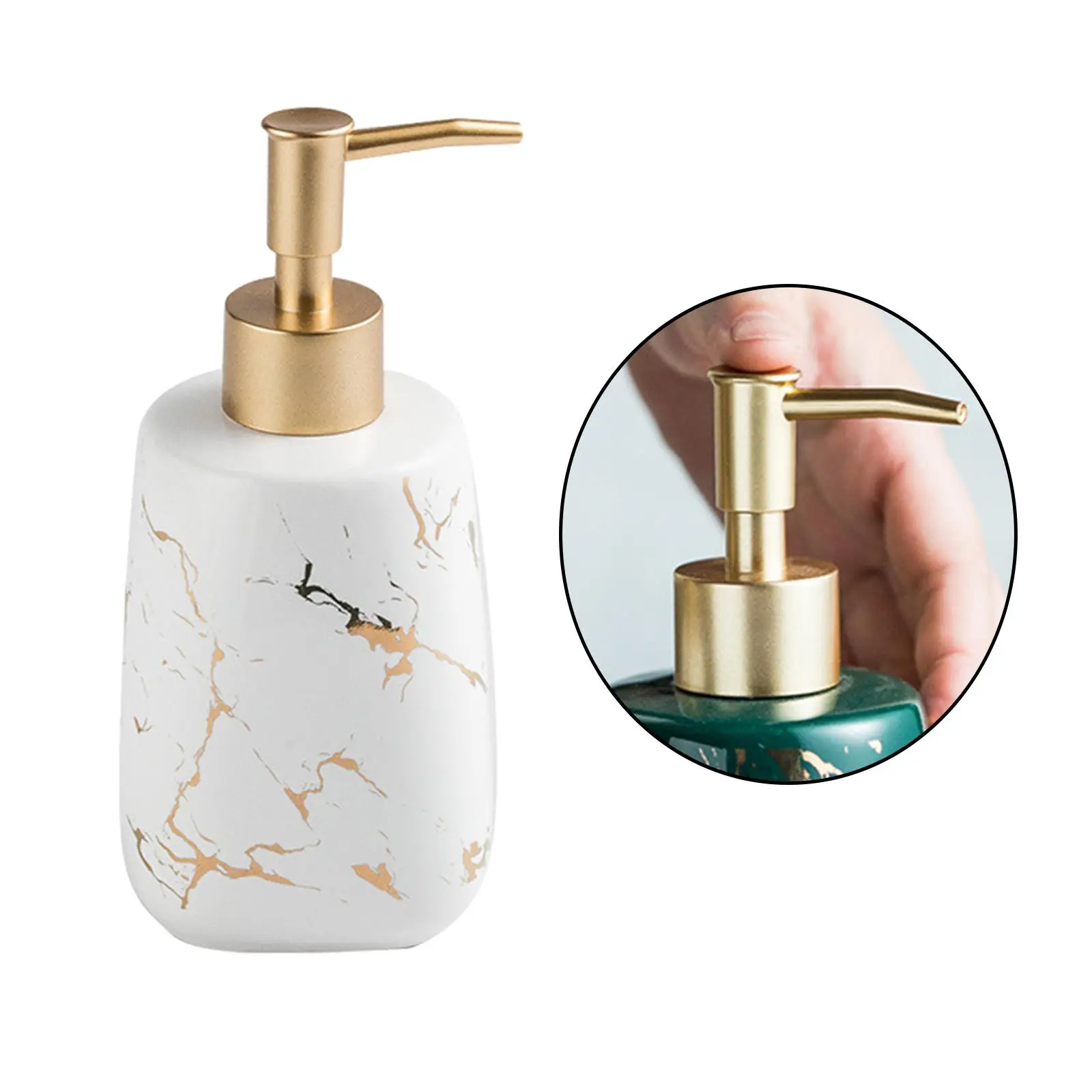 Soap Dispenser 350ml Shower Gel Bath Lotion Hand Wash Press Bottle