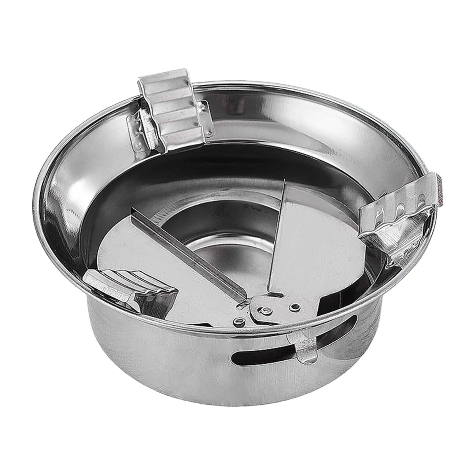 Round Portable Camping  Stainless Steel Lightweight Cookware Diameter 7.8inch Easily Adjust Fire Power Accessory Durable