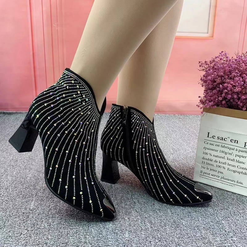 Title 3, 2022 New Women Rhinestone Ankle Boots,Fashion A...