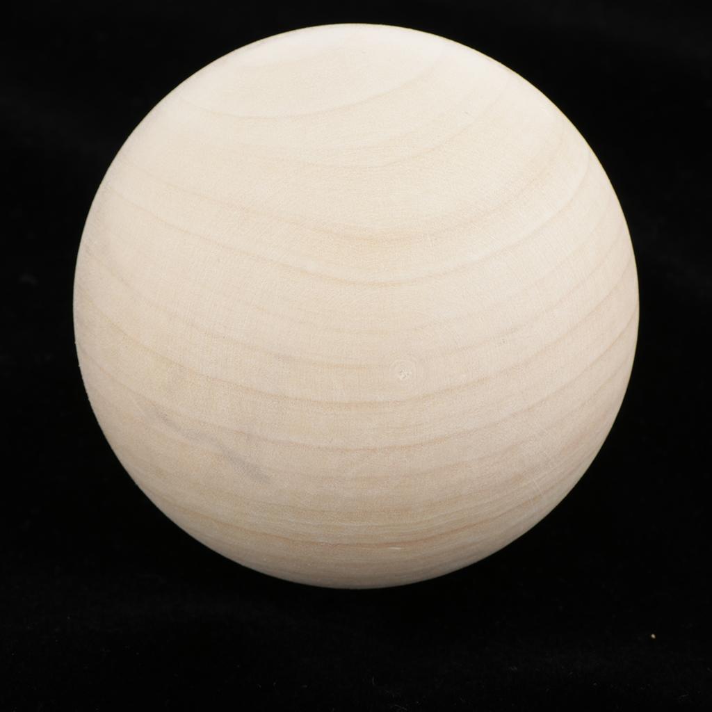  Natural Wood Balls Beads Hardwood Balls Solid Crafts Making