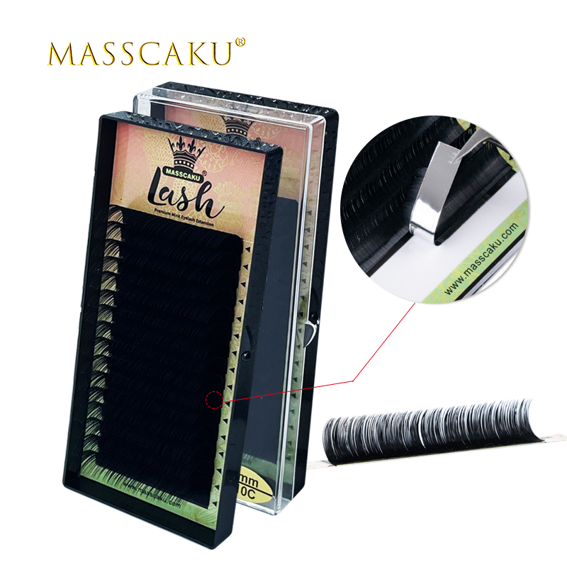 Best of MASSCAKU 16rows / case 8-16mm &amp; Mix Premium Natural Synthetic Mink Individual Eyelash Single Extension Eyelashes Soft Cilia Lashes Reviews & Tips