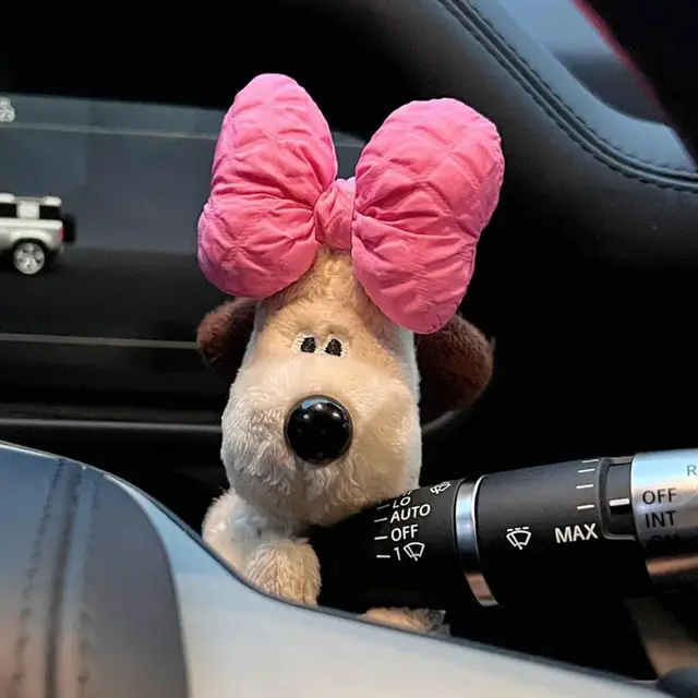 Car Wiper Shift Handle Decorative Doll Car Decoration Dog