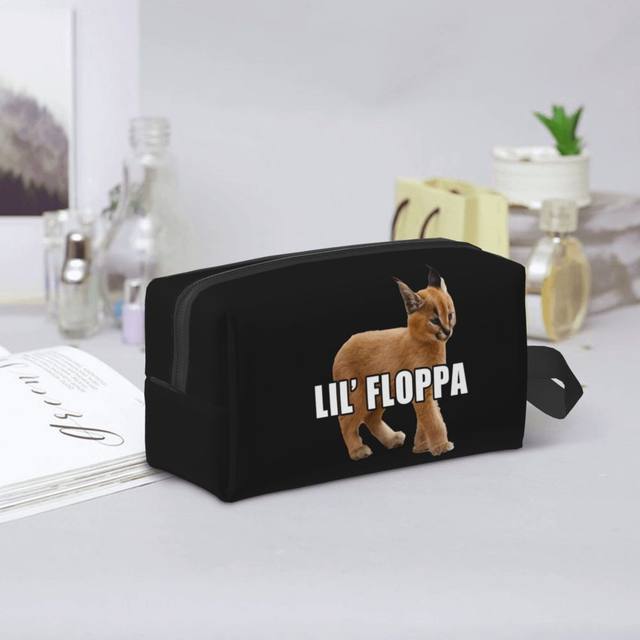 Big Floppa Meme Cute Caracal Cat Zip Pouch by Zeyneb EwaMa - Pixels