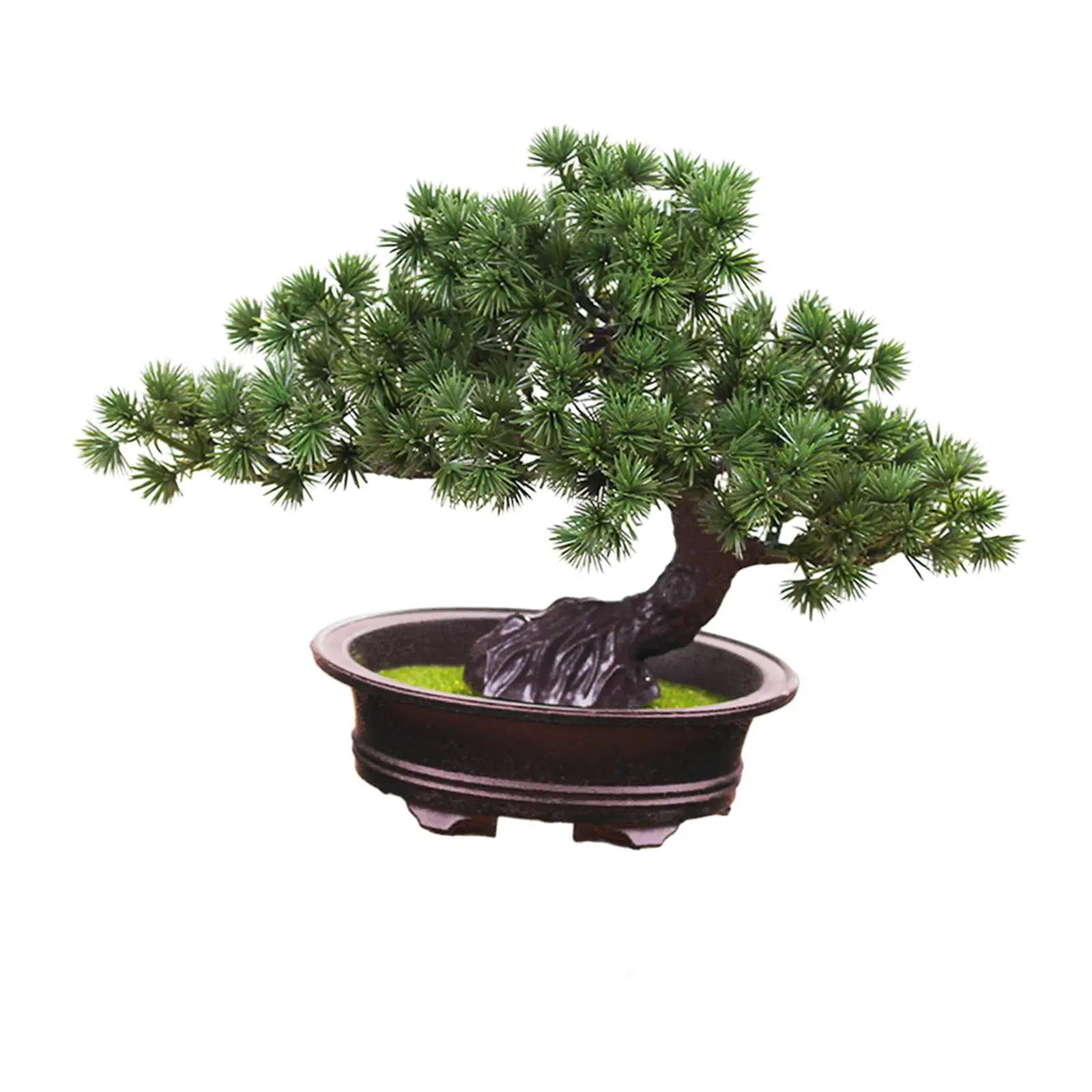 Artificial Potted Plants Welcoming Pine Tree Desk Ornament Lifelike Table Centerpiece for Bathroom Decor Sturdy Multipurpose