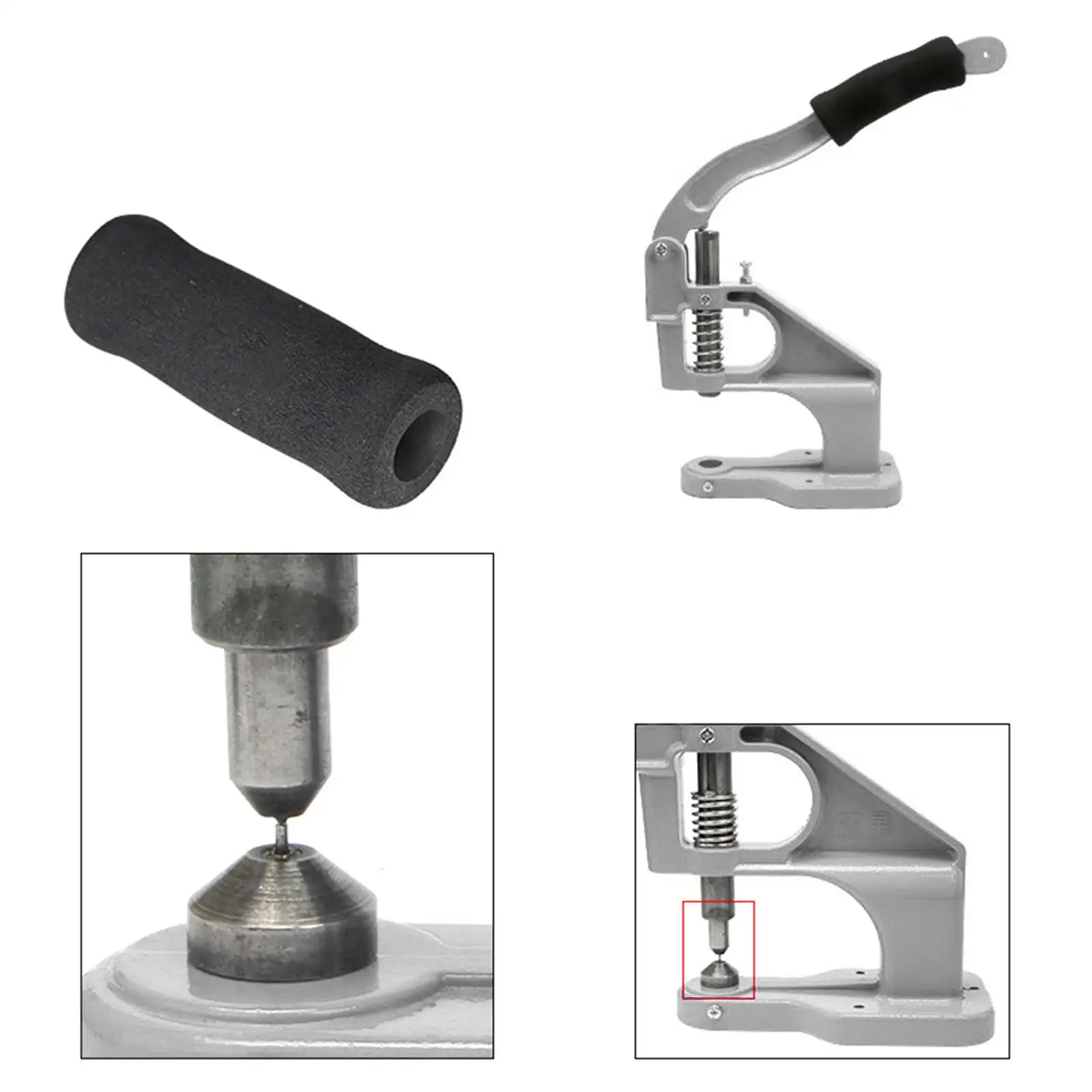Manual Hand Press Hole Punch Machine for Buttons, Grommets, Snap Buttons,