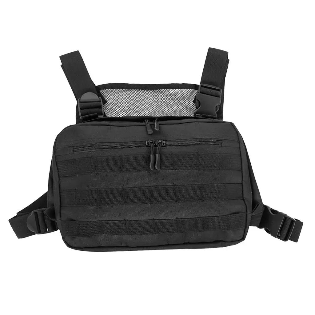 Chest Bag Molle Pouch Radio Chest Harness Front Chest Pouch for Men Women