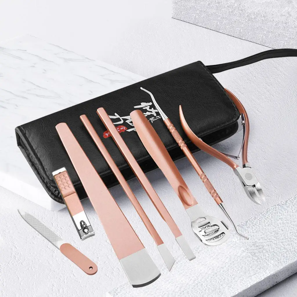 Nail Clippers Set with Nail File and Nail Lifter Toenails  W/  Fork Toenail  Toenail Fingernail Clippers for Men Women