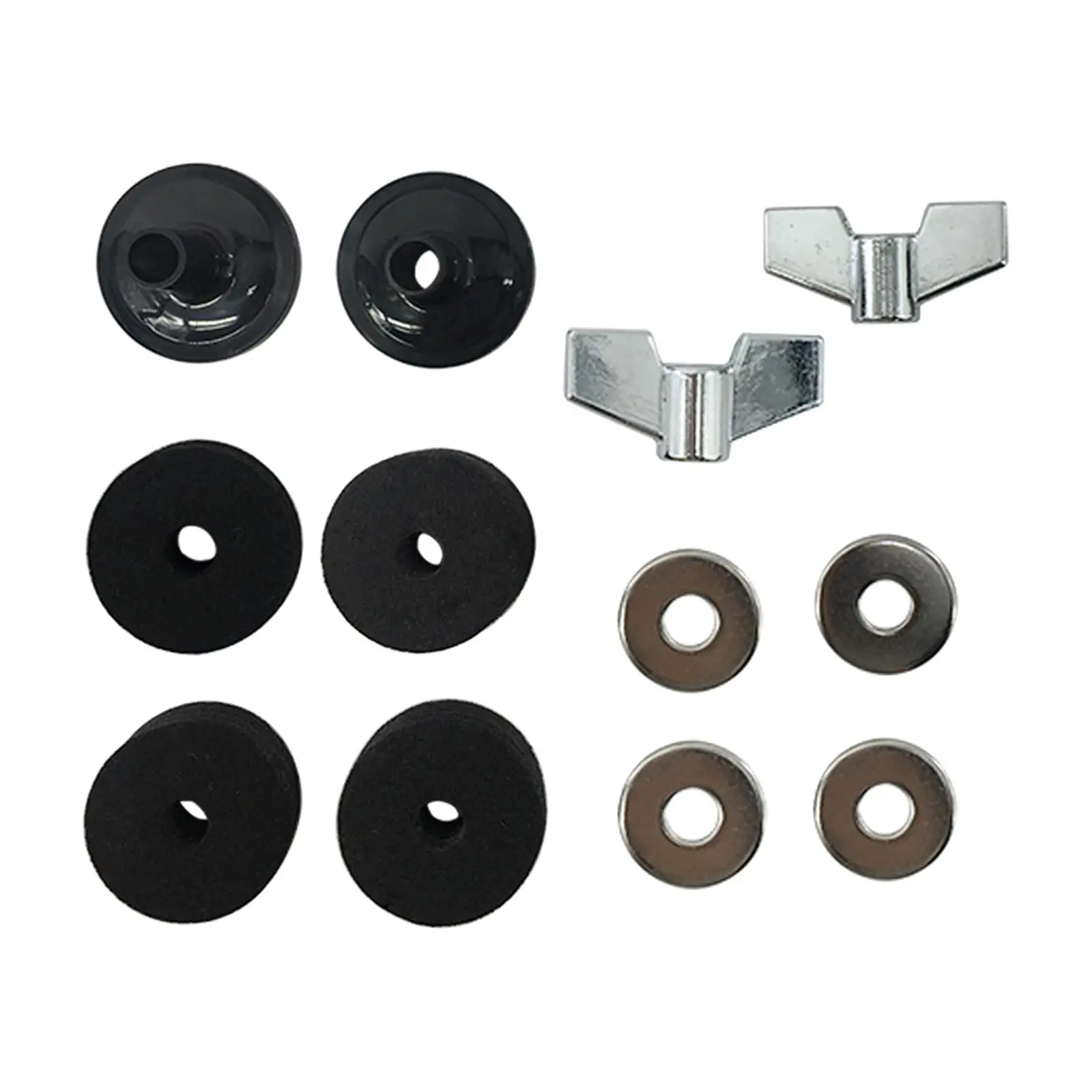 14Pcs Cymbal Stand Felts Cymbal Replacement Accessory Easy to Use Durable Hi Hat Clutch Felts Cymbal Sleeves and Washer