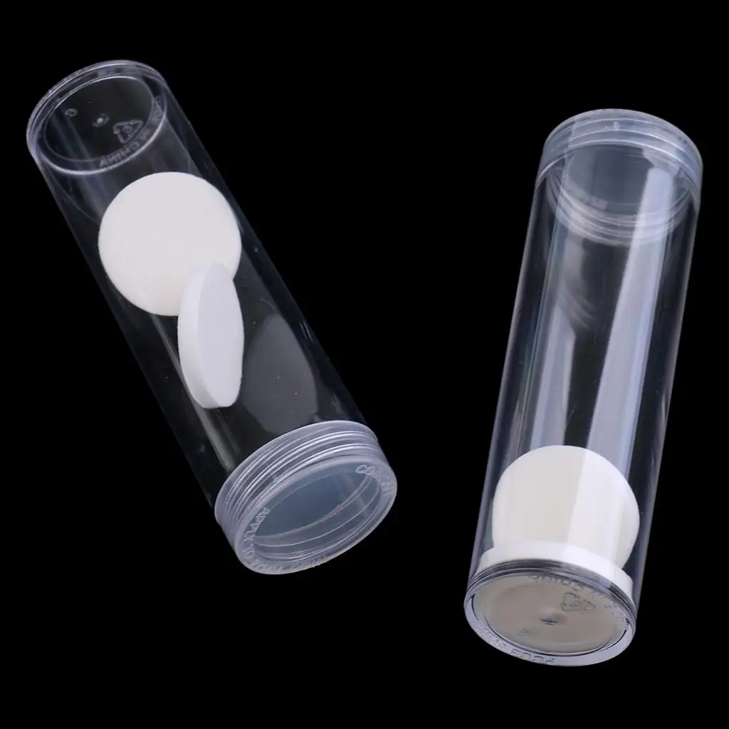 10Pc Plastic 27mm Coins Assorted Storage Sleeves Tubes Organizer Supplies