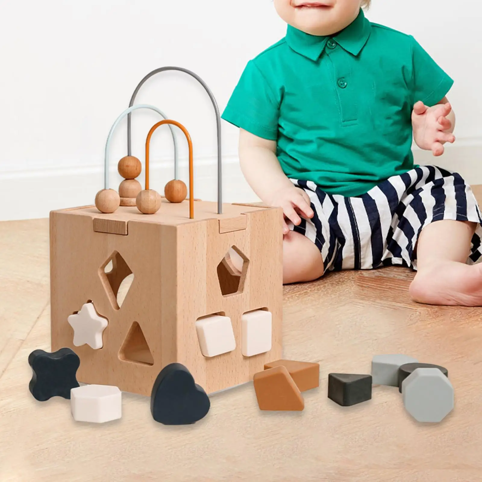 Toddlers Shape Sorter Toys Montessori for Activity Creativity Birthday