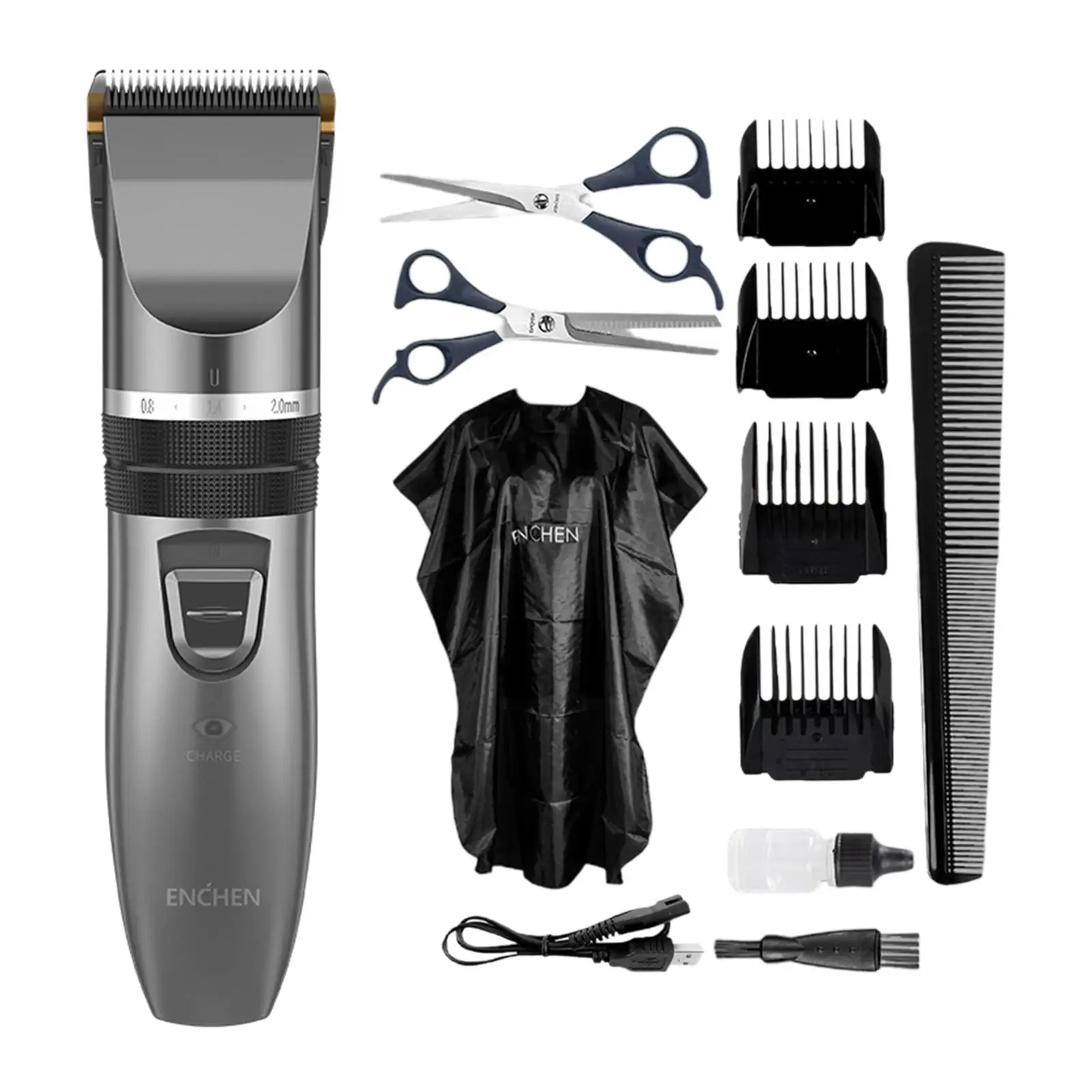 Professional Hair Clippers Rechargeable Cordless Hair Trimmers Electric Haircut