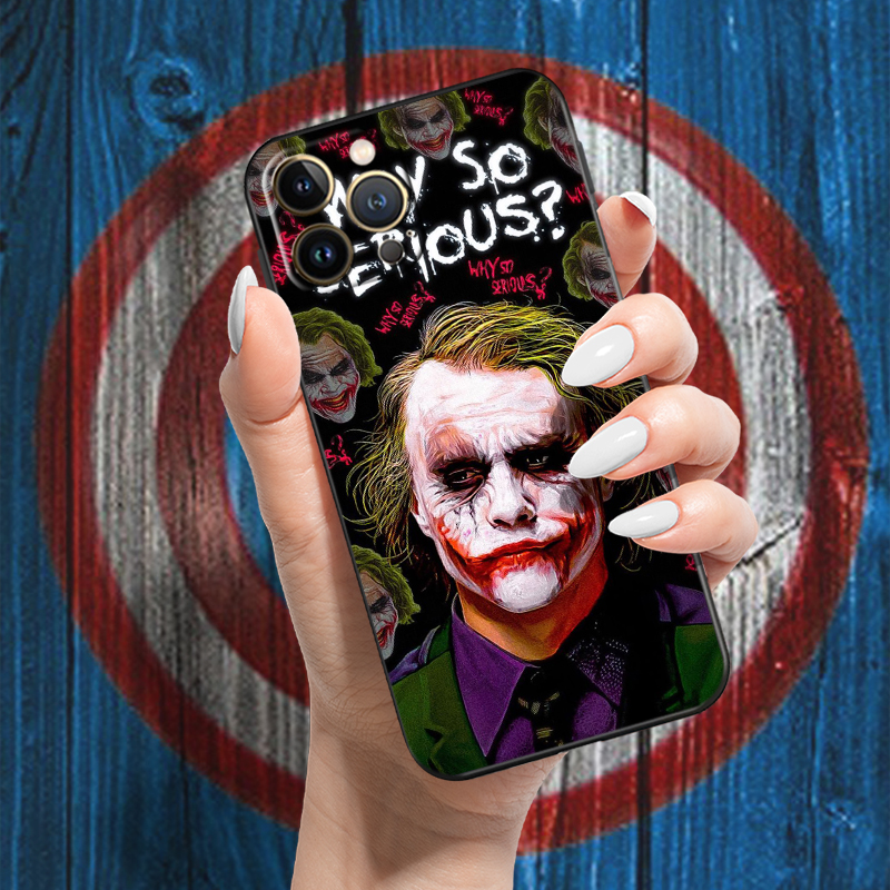 iphone xr card case Marvel Bat-Man Joker Clown For Apple iPhone 13 12 11 Pro 12 13 Mini X XR XS Max SE 5 6 6s 7 8 Plus Phone Case Silicone Cover phone cases for iphone xr