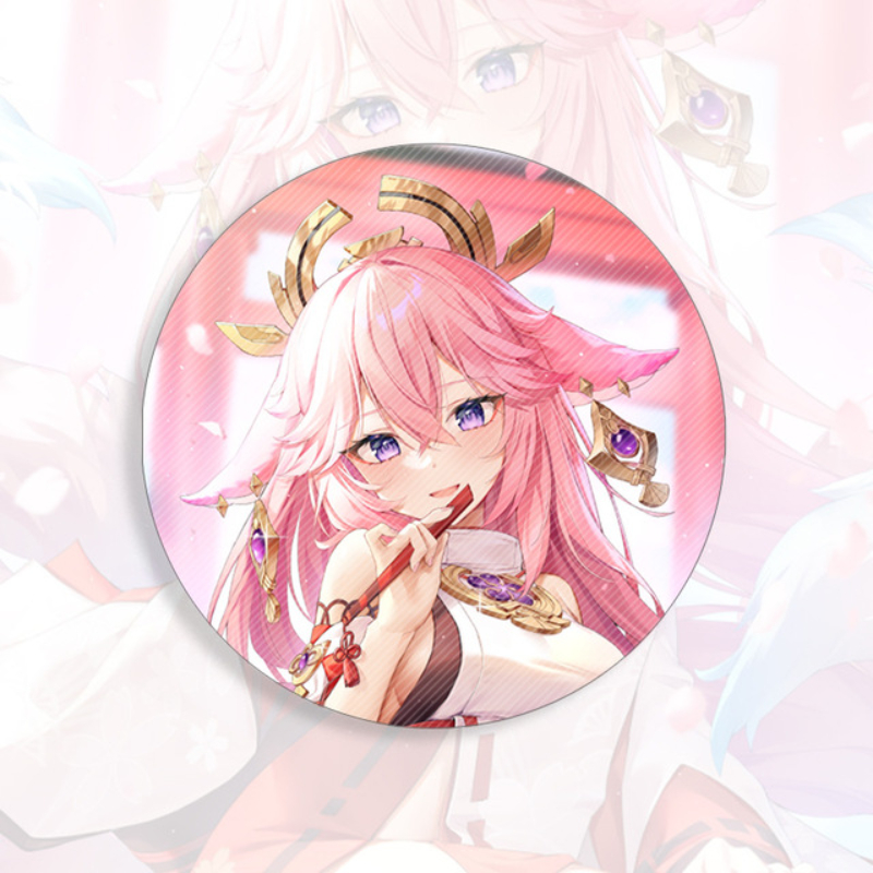 58mm Game Genshin Impact Brooch Pin Xiao Kaedehara Ayaka Baal Raiden Shogun Cosplay Badge Accessories For Clothes Backpack Gift 58mm Game Genshin Impact Brooch Pin Xiao Kaedehara Ayaka Baal Raiden Shogun Cosplay Badge Accessories For Clothes Backpack Gift