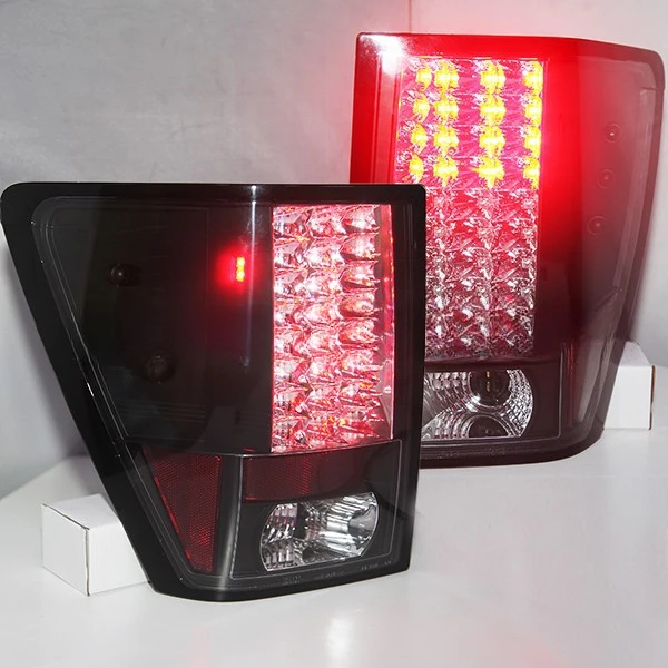VIPMOTOZ Red Lens C-Bar LED Tail Light + Full-LED License Plate