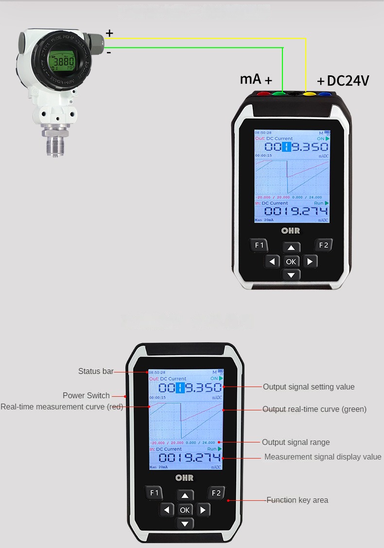OHR-C03 Process Calibrator Current Voltage Simulator Signal Generator Source Tra