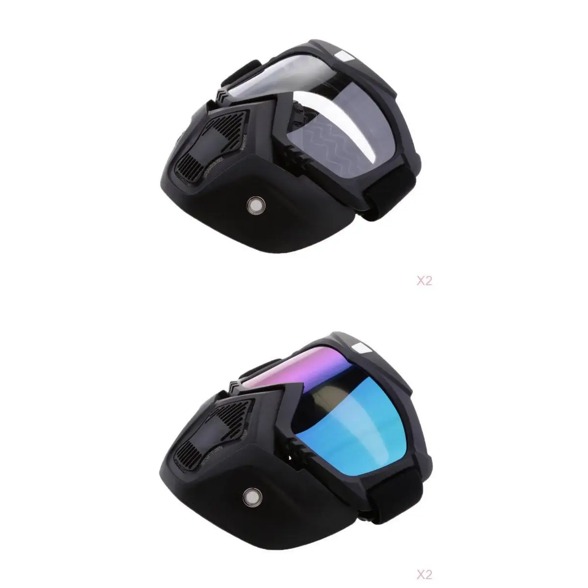 4 Pieces Detachable Face  Anti-Fog  Universal for Motorcycles