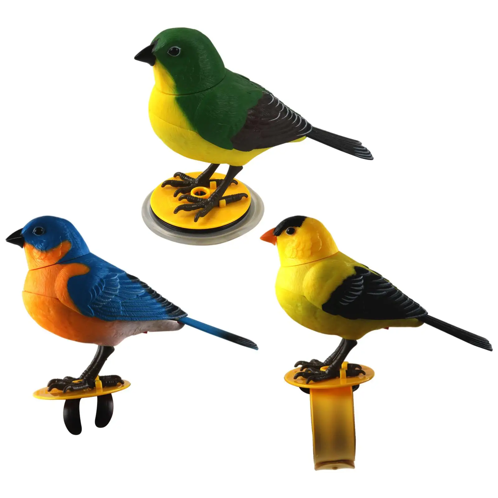 Simulated Sounding Voice Activated Bird Figure Model Music Educational Toys