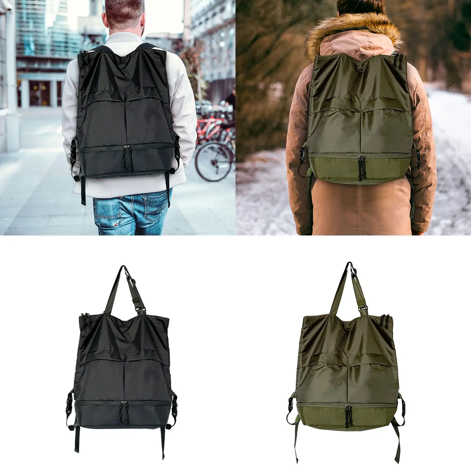 Backpack Fashion Trendy Casual Durable Portable Multiple Pockets Daypack for Hiking Climbing Outdoor Indoor Backpacking Party