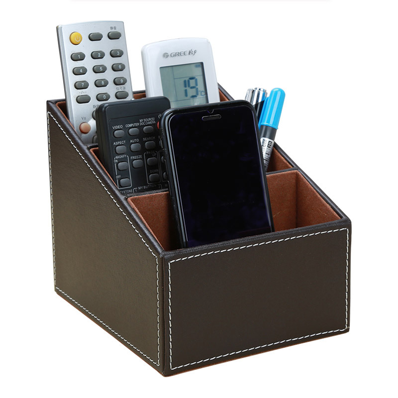 Title 5, 2023 1pcs Leather Remote Control Organizer Pho...