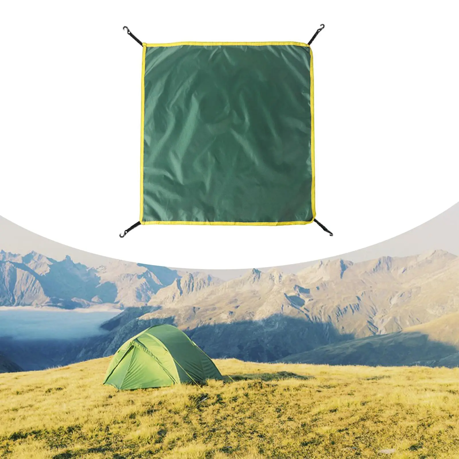 Rainfly Portable Tarp Lightweight Fits 3-4 Person Automatic Tent Waterproof Sunscreen Rain Fly Tent Top Cover for Hiking Camping