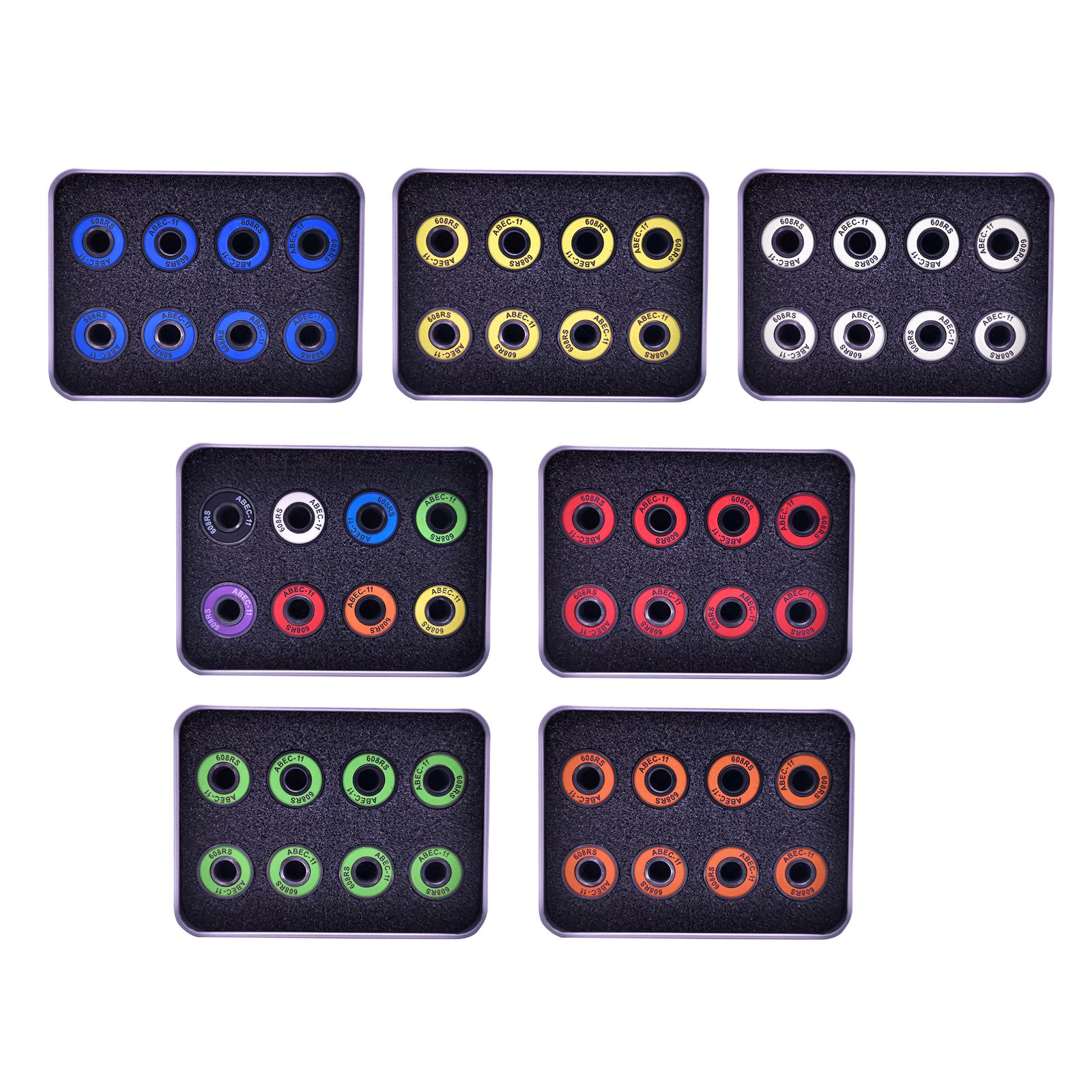 8Pcs Skateboard Bearing Replacement for Inline Skates Wheel Longboard