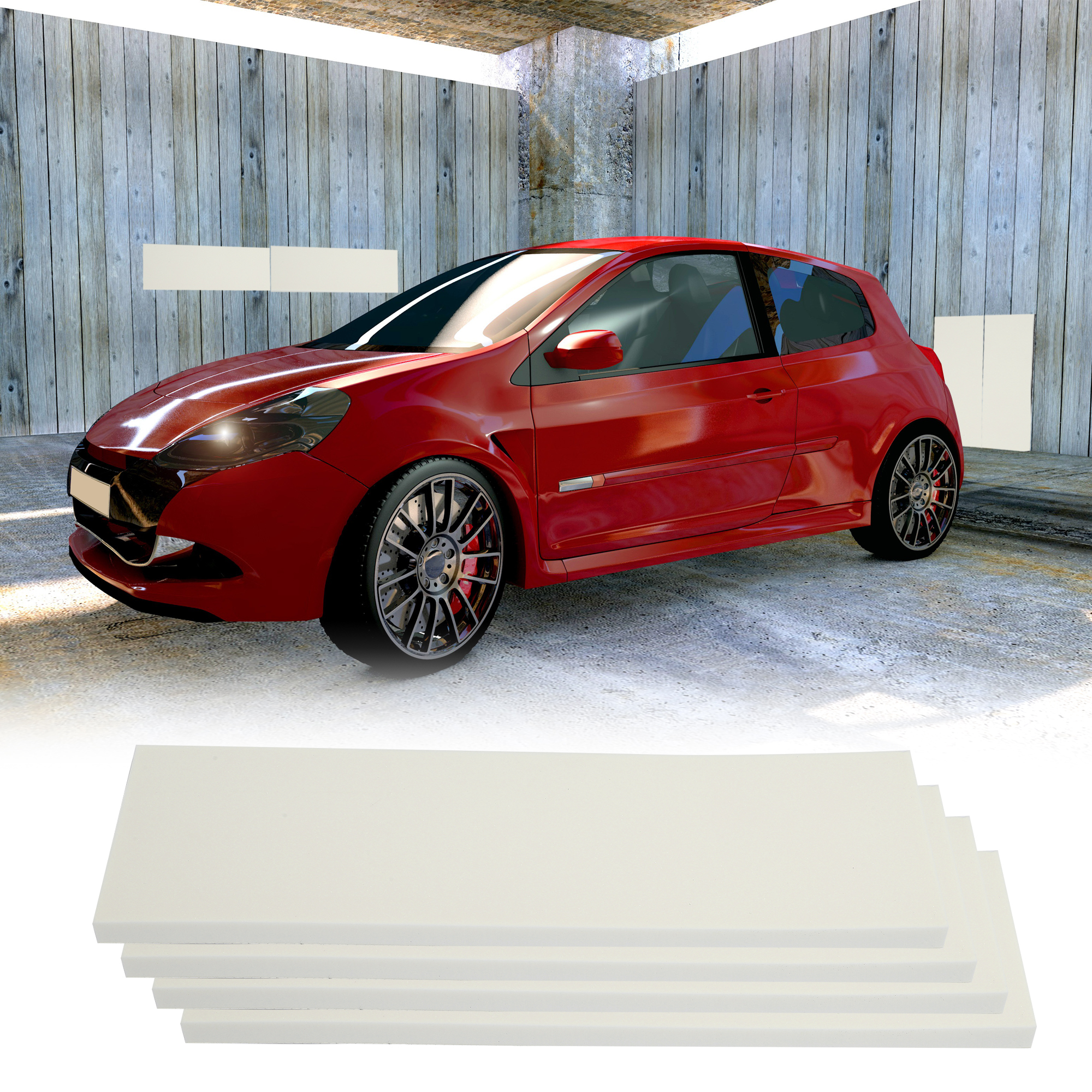 X Autohaux 400 mm 150 mm 200 mm 15 mm 20 mm Auto-Garage-Wandschutz, Tür-Stoßstangenschutz, Antikollision, wasserdicht, Sicherheit, Parken – Detail 1