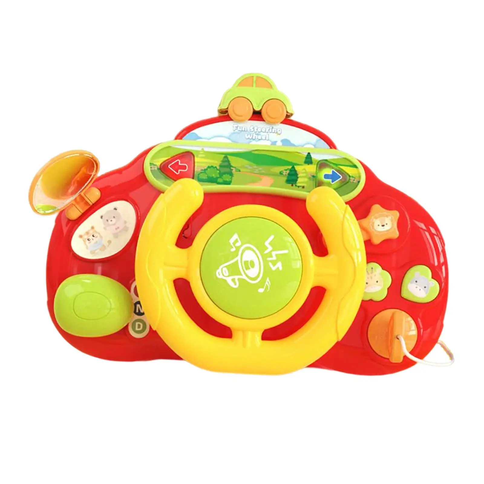 Simulated Driving Controller Musical Wheel Toy for Games Interaction Outdoor