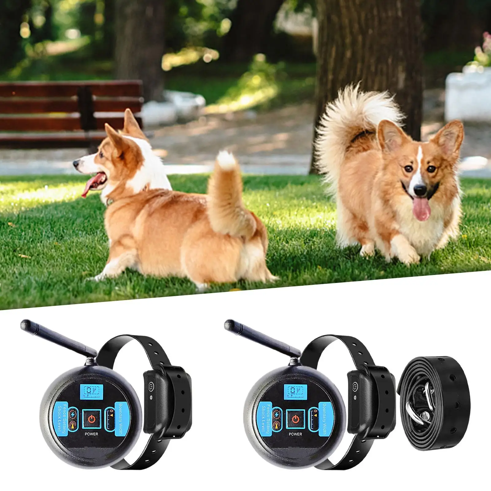 Dog Training Collar Behavior Correct with Remote 656ft Electric Dogs Fence