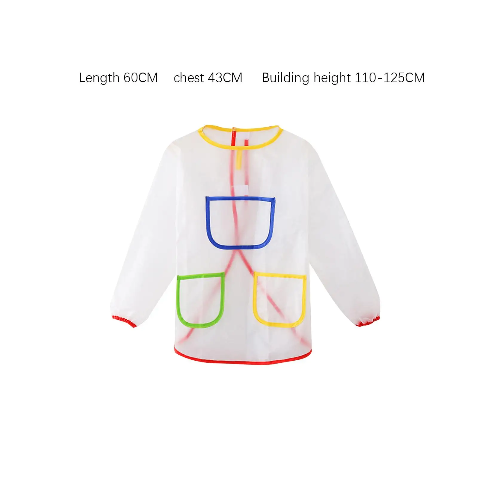 Kids Painting Apron with Three Pockets Gadgets Light and Thin Artist Painting Aprons Kids Bibs for Feeding Baking Kindergarten