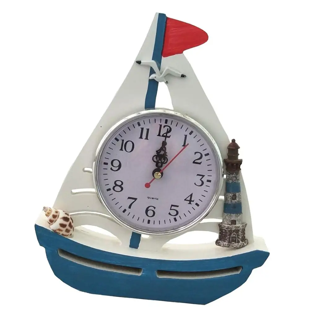 Mediterranean  Desktop Clock Clock Decorative Ornament  Clock for