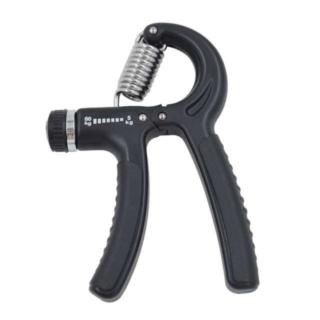 Adjustable Black/Gray Hand Grip (10kg - 40kg) Finger Excerciser, Hand  Gripper