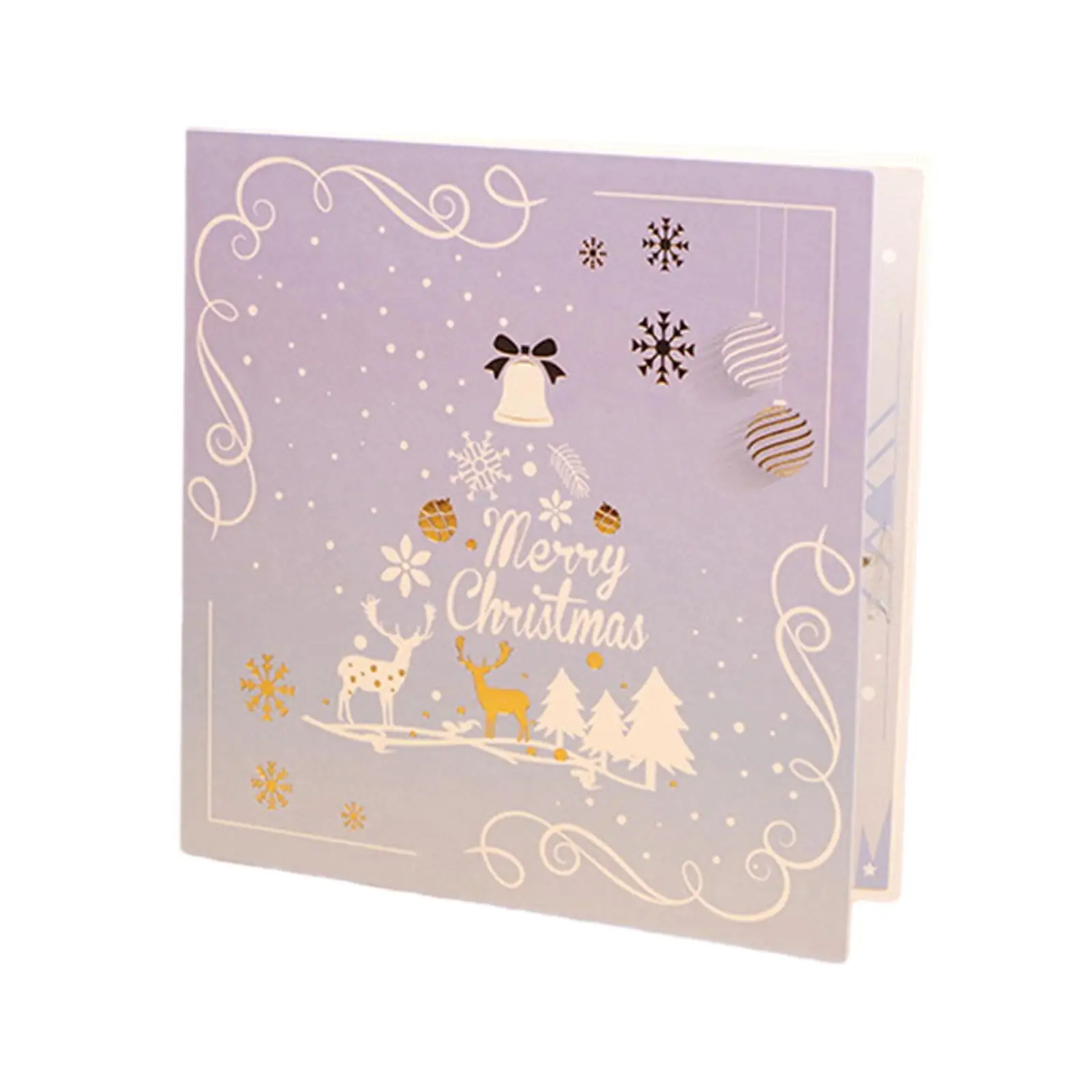 Xmas Greeting Card Popup Christmas Greeting Card for Friend New Year Mum