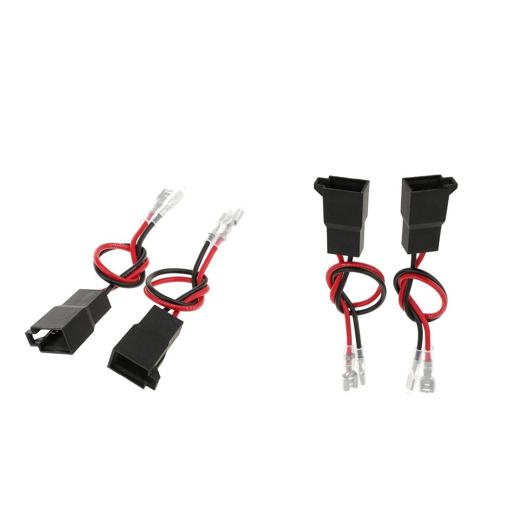 4x Speaker Adaptor Plug Leads Cable Connectors Pair PC2-805 for