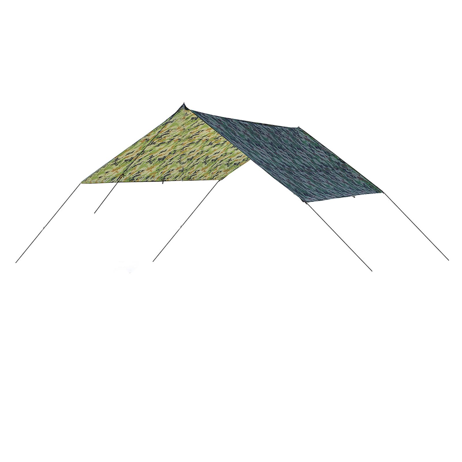 Camping Tarp Waterproof Tent Multifunctional Awning Picnic Mat for Hammock Tourist Beach Camping Hiking Ultralight Backpacking