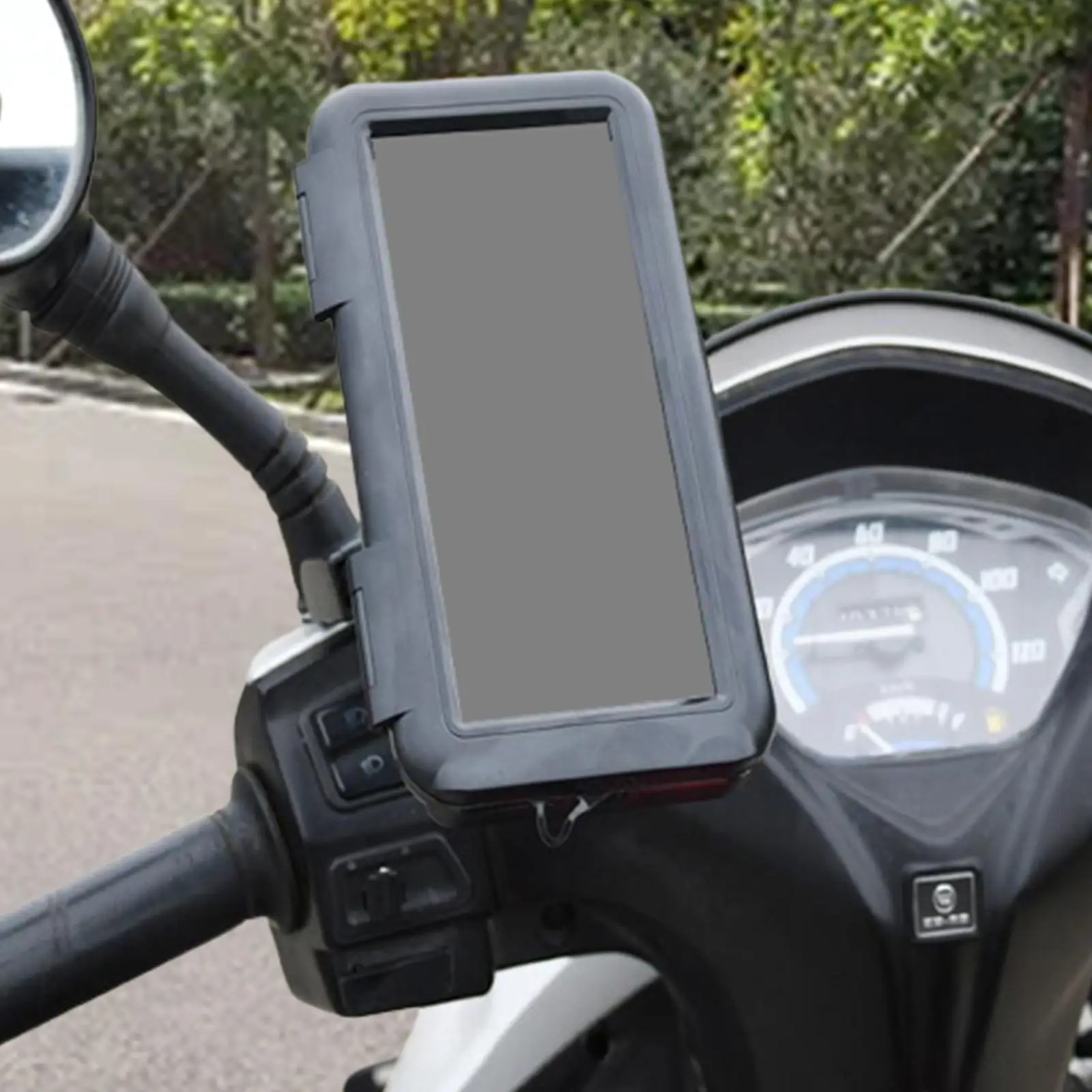 Bike Handlebar Cellphone Mount Rainproof Waterproof Case Navigation Bracket Accessories for Bicycle Scooter Road Bike Motorcycle