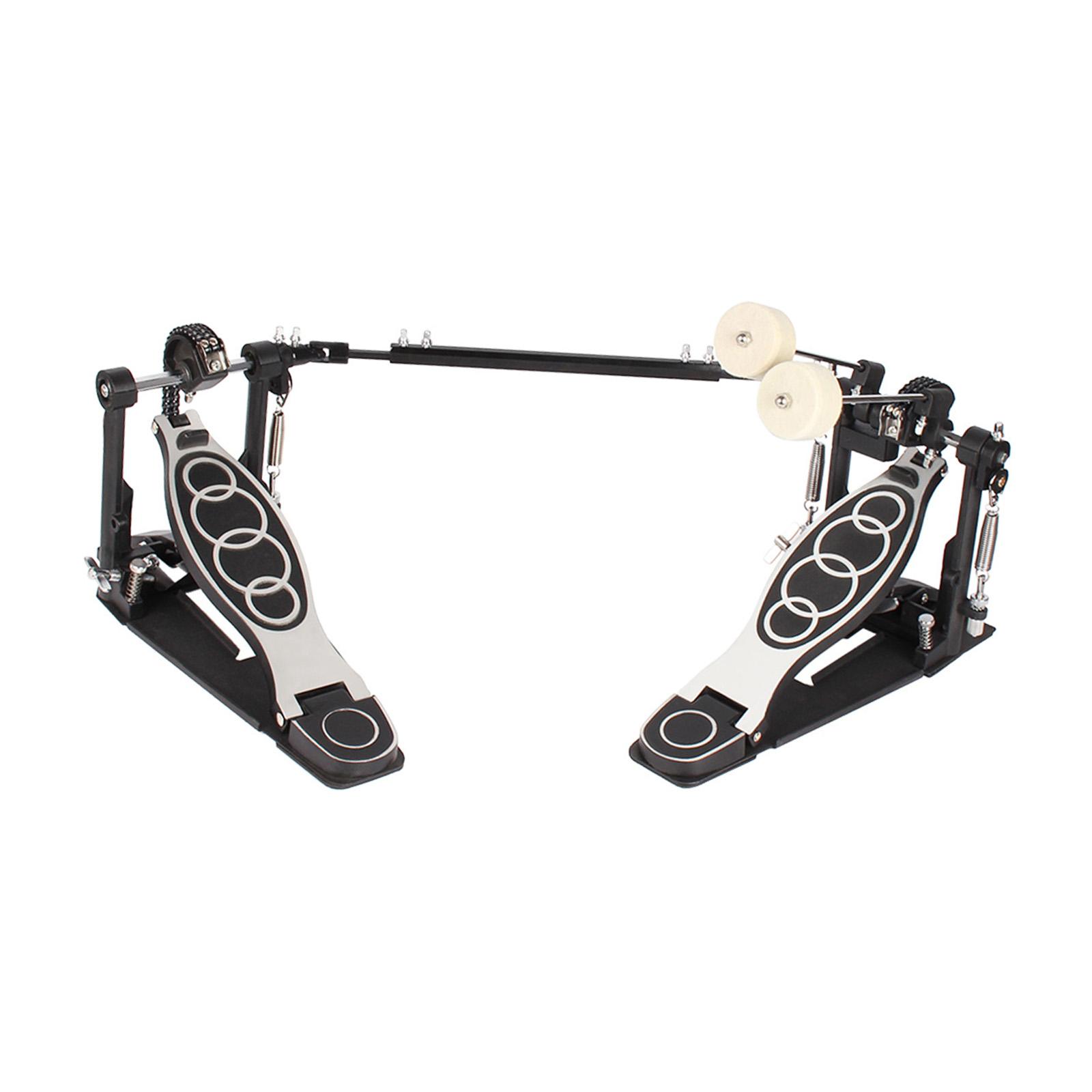 Dual Pedal Two Chain Drive Percussion Hardware Twin Drum Pedal for Drummers Electronic Drum Lovers Jazz Drums Kick Drum Set