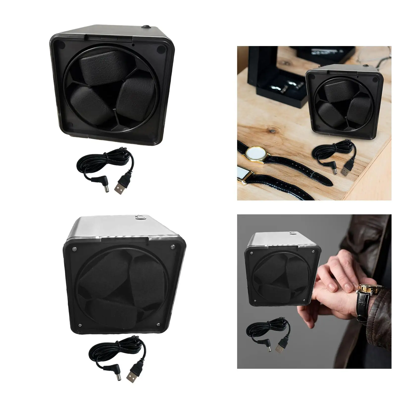 Automatic Watch Winder Lightweight No Cover Mechanical Watch Portable Watch Case Display Box for Stores Women Men Table