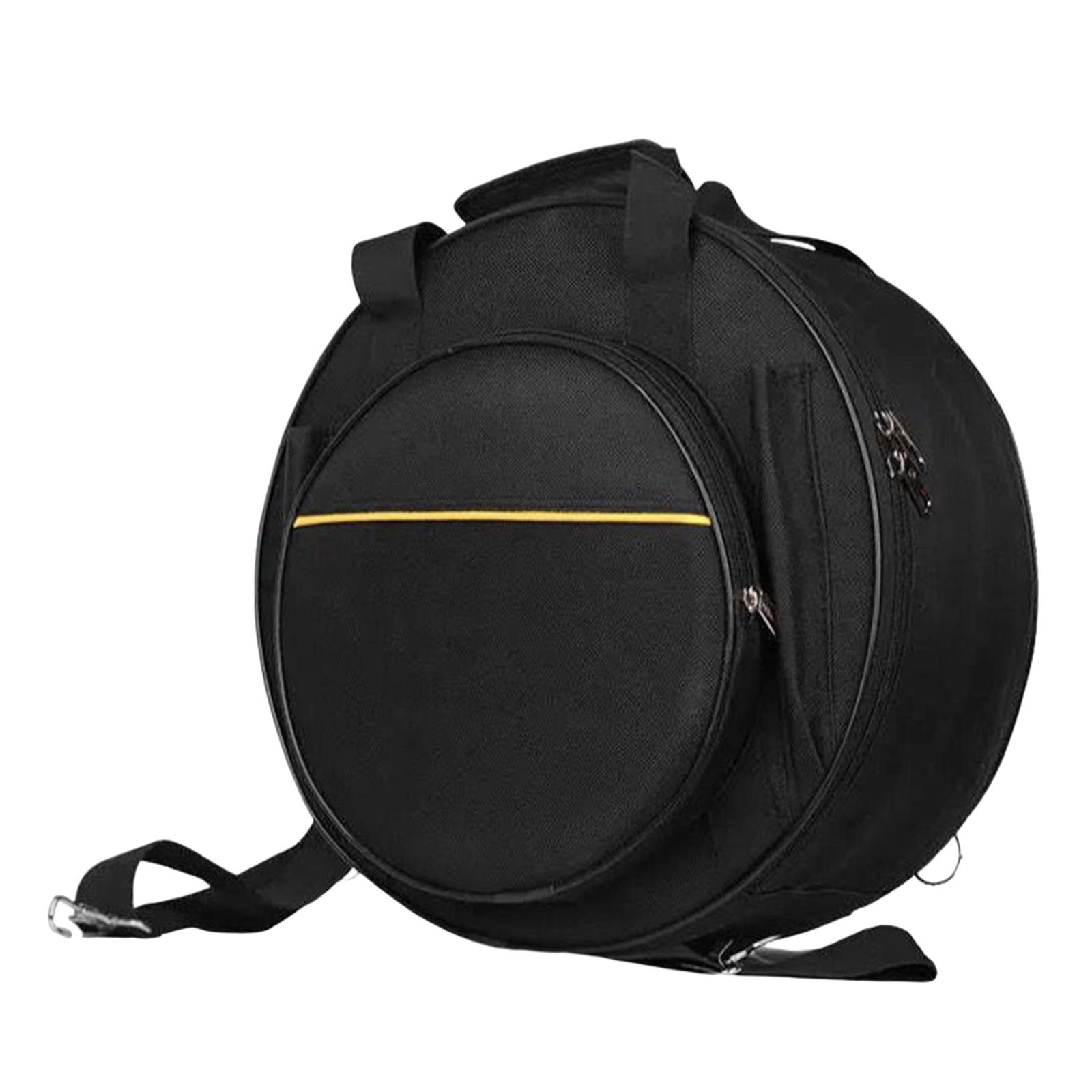 Waterproof Snare Drum Backpack with Carry Handles Percussion Storage Accessory Adjustable Strap Snare Drum Bag for Show