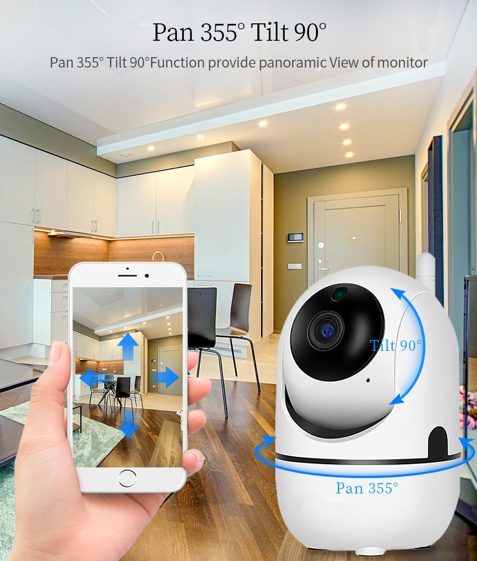 tuya caméra de surveillance ip smart life wifi mini caméra avec suivi babyphone cctv