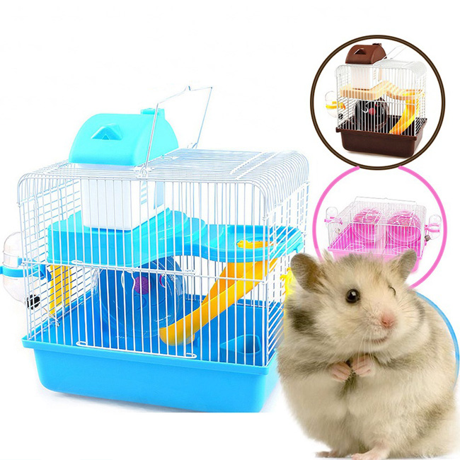 Title 7, Hamster Rodent Cage With Slide bedroom Double L...