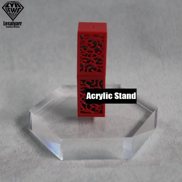 Clear Acrylic Square Sheet Stamping Block Cosmetics Display Stand Pad  Photography Props Ornaments Rings Necklace Jewelry Holder - Jewelry  Packaging & Display - AliExpress