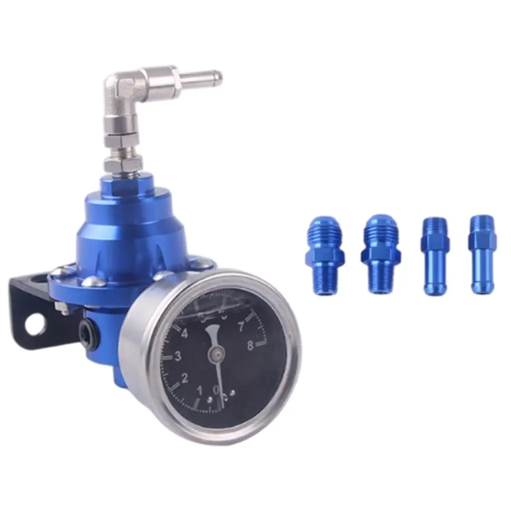 Adjustable Fuel Pressure Regulator With Gauge and Fittings for Tomei Type S
